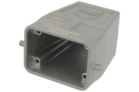 Obudowa złącza; Han B; 19300060447; 6B; metal; proste; na przewód; 1 górne wyjście przewodu; do 1 klamry; wyjście na dławnicę M3