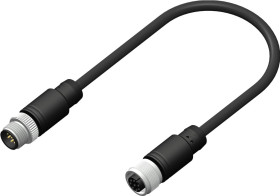 Kabel do siłownika/czujnika ze złączem Złącze M12 liczba rdzeni 8 długość 4m Rodzaj A Żeńskie Złącze B Złącze M12
