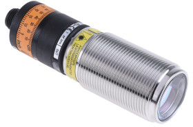 Czujnik fotoelektryczny Tłumienie tła cylindryczny ifm electronic NPN/PNP zakres 30 mm → 2 m. LED