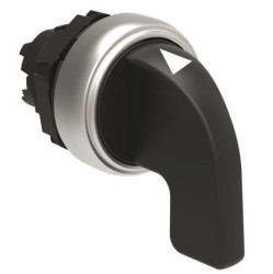 Napęd przełącznika 3 położeniowy 1-0-2 czarny z samopowrotem pokrętło długie LPCS231