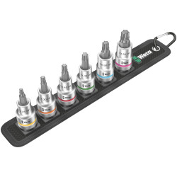 Wera 05003997001 Belt C 3 TORX&#xAE; HF Zyklop Bit Socket Set With HF, 1/2&quot; Drive