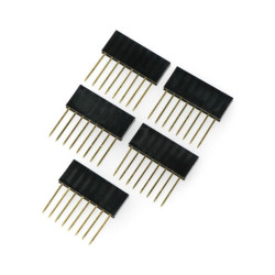 Gniazdo żeńskie przedłużone 1x8 raster 2,54mm dla Arduino - 5szt.