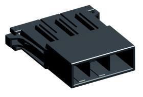 Obudowa złącza 3-pinowe -rzędowe raster: 10.16mm TE Connectivity Męski Montaż na panelu Dynamic 5000 Obudowa gniazda