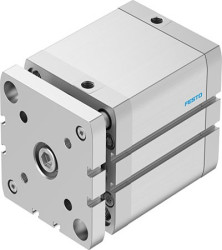 Siłownik kompaktowy skok: 60mm Festo Ø 80mm dwustronnego działania Action ADNGF-80-60-PPS-A