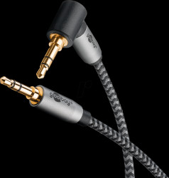 65282 Audio cable, 3.5 mm 3-pin jack, 1x90°, 3.0 m