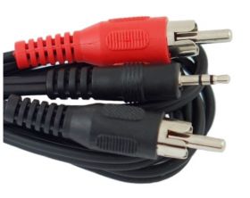PRZEWOD JACK2.5 2*RCA 2.5M