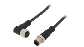 M12a08ml12afrsb001 Kabel Do Czujników/Automatyki 8Pin M12-M12 1M Wtyk Wtyk