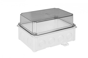 Obudowa hermetyczna 118x108x188 mm, bezhalogenowa, samogasnąca, odporna na UV, IP67, UL94 V2, SOH 110x180 biała 36432206