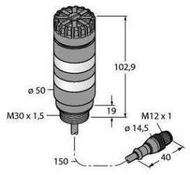 Sygnalizator łączony Turck TL50BLRY2AQP