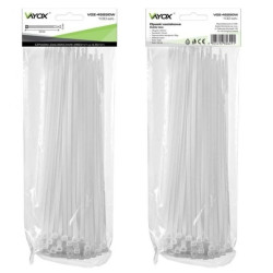 Opaski zaciskowe 4,5mm / 250mm białe 100 szt. VOZ-45250W Vayox