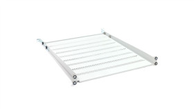 Półka 19 Cali 1U G/550 Szara (Ral 7035) Z Podporą Tn-19-550-1U-Gy