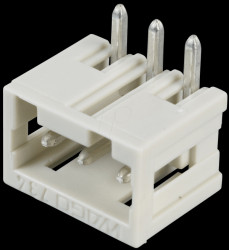 734-163 Print pin header, mini, RM 3.5, angled, 3-pin