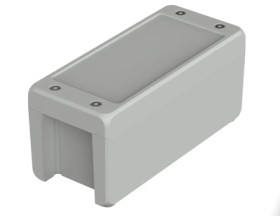 Aluminum enclosure, (L x W x H) 199 x 86 x 90 mm, light gray (RAL 7035), IP69K, 00164135
