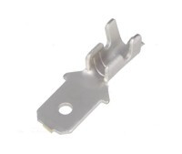 KON-S-M/10 Konektor męski 4.8mm nieizolowany, zaciskany na kabel - 0.3-0.8mm1- kpl. 10 szt