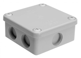 Puszka natynkowa, materał-bakelit, kolor RAL7035, IP54, 500V, 7 wyjść K85