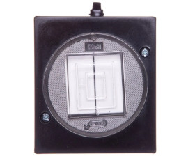 LAMBDA Łącznik hermetyczny świecznikowy IP44 czarny ŁNH-2LC/25