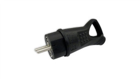 Wtyczka Gumowa Przenośna Z/U I Uchwytem Ip44 16A 250V