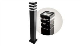 Słupek Ogrodowy Santa 1X E27 80Cm Czarny