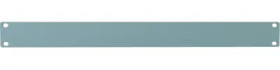 Blind plate, aluminum, (H) 44 mm, 1 U, dark gray, PBPA19001GY2