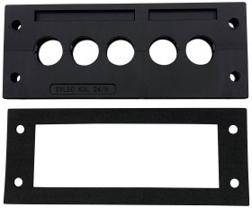 TRU COMPONENTS TC-11992592 Listwa przepustów kablowych TC-KDL 24/5, (D x S x W) 146 x 58 x 10 mm, PA, 1 szt.