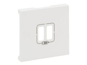 NILOE STEP Plakietka gniazda USB 3A TYP A+A biały 864124 LEGRAND