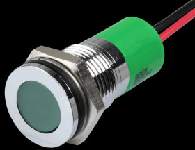 Q14F3CXXG220E Indicator LED, 220 V AC, 14 mm, wired, green/BrC