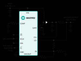 MAX1932 Digitally Controlled, 0.5% Accurate, Safest APD Bias Supply