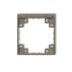 Ramka pośrednia do gniazd bryzgoszczelnych z uziemieniem SCHUKO czekoladowy 49MRPB-1s