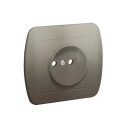 Simon Akord Gniazdo pojedyncze b/u z przesłonami satynowy AG1ZE/29