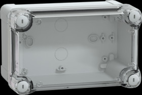 PC enclosure, (L x W x H) 192 x 121 x 105 mm, light gray (RAL 7035), IP66, NSYTBP191210HT