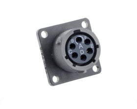 Złącze wielostykowe przemysłowe 6-pinowe Montaż na kablu Gniazdo Souriau Sunbank by Eaton