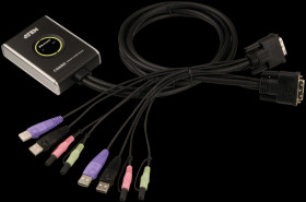 CS682 2-Port USB DVI KVM switch with audio