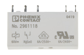 Przekaźnik mocy 60V dc SPDT Phoenix Contact, montaż PCB 20500Ω Otwór przezierny