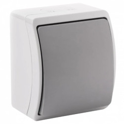 Łącznik jednobiegunowy n/t AQUATIC, IP44, szaro-grafitowy,OR-OE-7100/GR