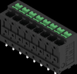 2913770000 Signal terminal, SNAP IN with control button, 8-pin, 180°