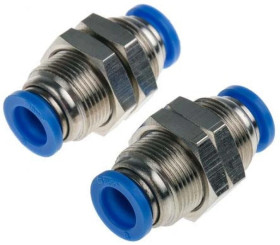 Adapter gwintowany typu rura – rura, typ: Złącze przegrody, 9,9 kgf/cm², 990 kPa