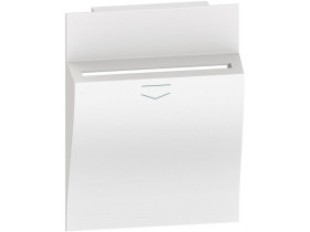 LIVING NOW Plakietka łącznika hotelowego - 2 moduły - biała KW22M2 LEGRAND