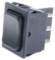 Przełącznik kołyskowy (Wł.)-wył.-(wł.) Nie 6 A DPDT Czarny IP40 Marquardt