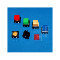 MIKROPRZYCISK 12x12mm + KLAWISZ KWADRAT ŻÓŁTY h-11mm