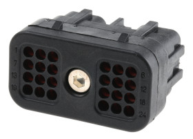 Złącze D-Sub 24-pinowe Męski Kątowe Nikiel