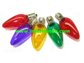E10 15V 5W gładka mix RumLux 0154 Żarówka choinkowa z trzonkiem E10 15V 5W mix