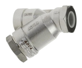 Filtr siatkowy typu Y, Stal nierdzewna, Powietrze, olej, woda, 1-1/4cal