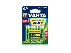 4x Akumulator R-06 R06 AA 1,2V 2600mAh Ready2use Varta