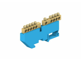 Listwa zaciskowa ochronna 2x5-modułowa/10x16mm2/Niebi/TM/ LZ0510-N R739528 AN-KOM