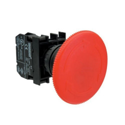 Przycisk dłoniowy bezpieczeństwa, 1NO + 1NC, grzybek 60 mm, czerwony T0-B102E60