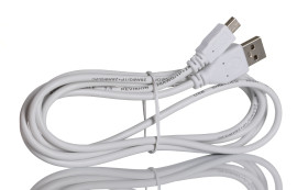 Kabel USB Złącze A USB A Złącze B Mini USB B dł. 1.8m Przewód USB USB 2.0 kolor: Biały