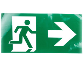 Piktogram PV25 w prawo 200x400 ISO7010 bez loga