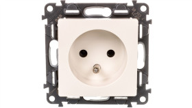 Valena Life Gniazdo Pojedyncze Z/U 2P+Z Kremowy 753285