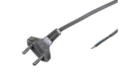 Przewód Przyłączeniowy Bez Wyłącznika 250Cm Srebrny Sp-250/2X0,75/-Srb...