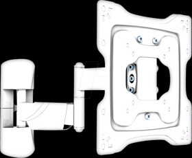 17.99.1148 TV wall bracket, tilting, swivelling, white, 25 kg